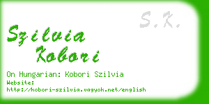 szilvia kobori business card